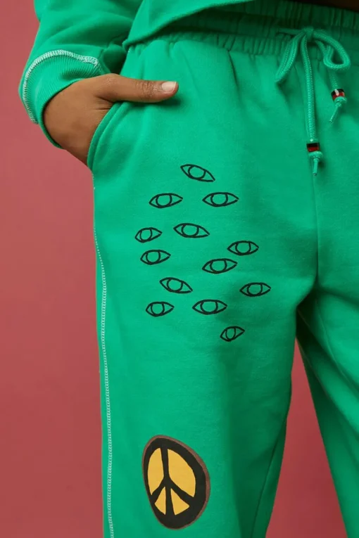 Ron Bass Embroidered Sweatpants