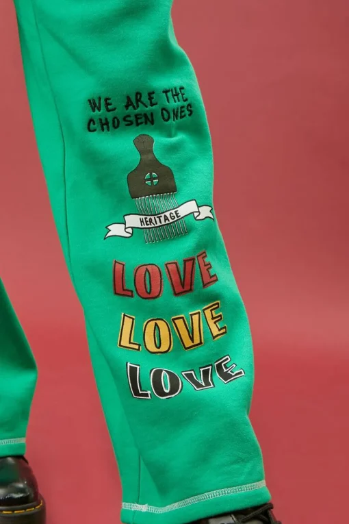 Ron Bass Embroidered Sweatpants