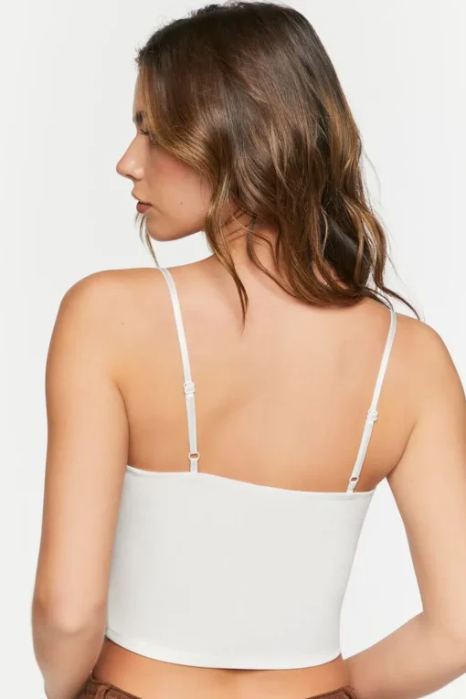 Rose Applique Cropped Cami