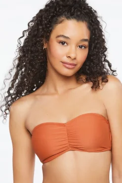 Ruched Bandeau Bikini Top