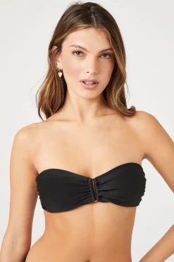 Ruched Bandeau Bikini Top