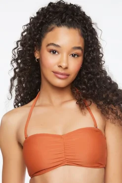 Ruched Bandeau Bikini Top