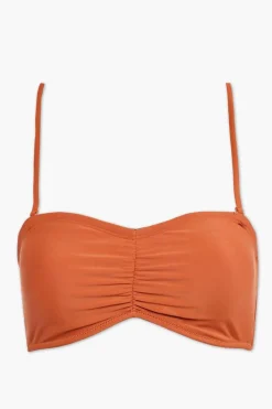 Ruched Bandeau Bikini Top