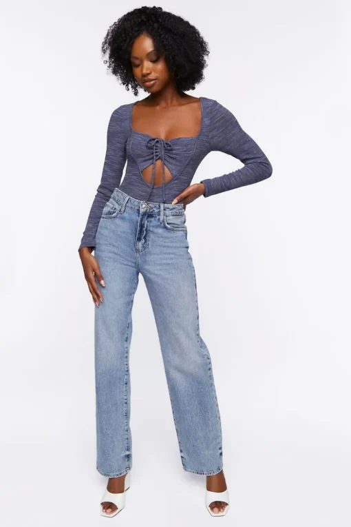 Ruched Cutout Bodysuit