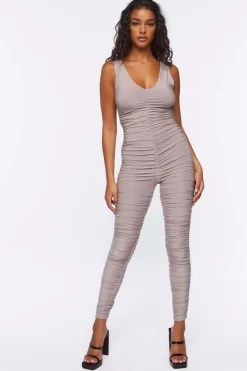 Ruched Cutout Jumpsuit