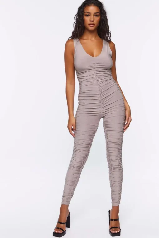 Ruched Cutout Jumpsuit