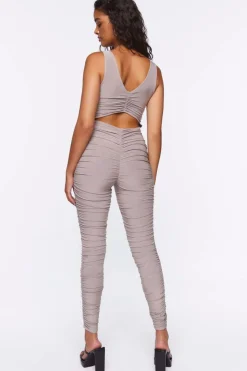 Ruched Cutout Jumpsuit