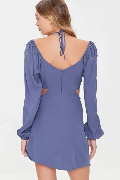 Ruched Cutout Mini Dress
