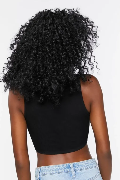 Ruched Drawstring Crop Top