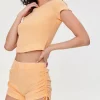 Ruched Drawstring Shorts