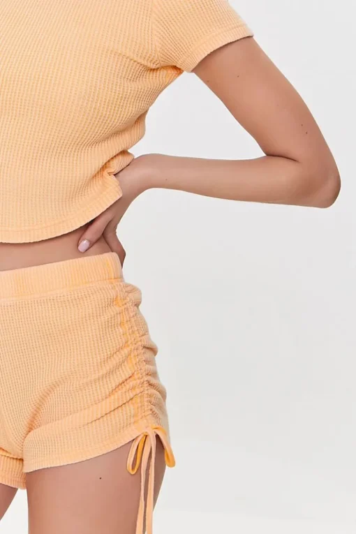 Ruched Drawstring Shorts