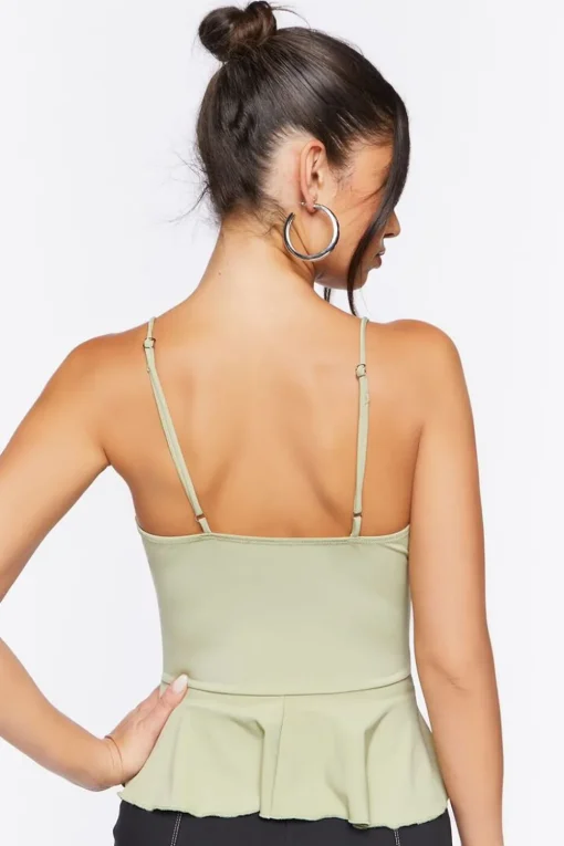 Ruched Handkerchief-Hem Cami