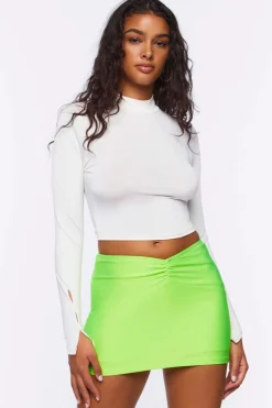 Ruched Mini Skirt