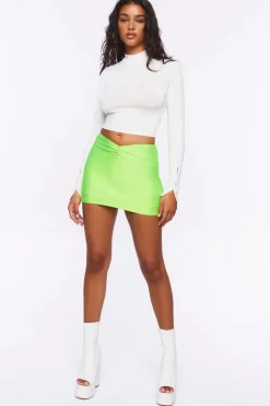 Ruched Mini Skirt