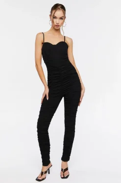 Ruched Sweetheart Jumpsuit