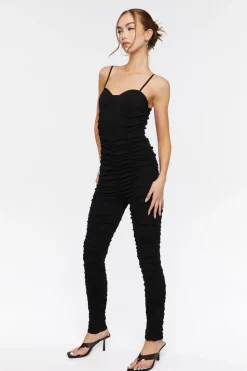 Ruched Sweetheart Jumpsuit