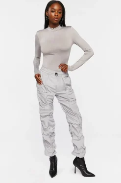 Ruched Toggle Drawstring Joggers