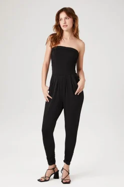 Ruched Tube Jumpsuit