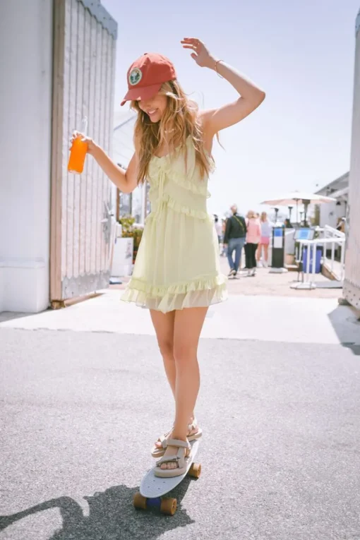 Ruffled Cami Mini Dress