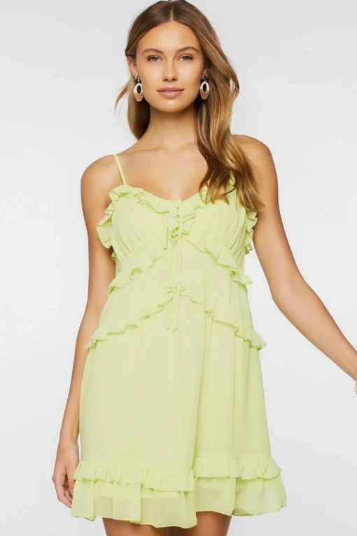 Ruffled Cami Mini Dress