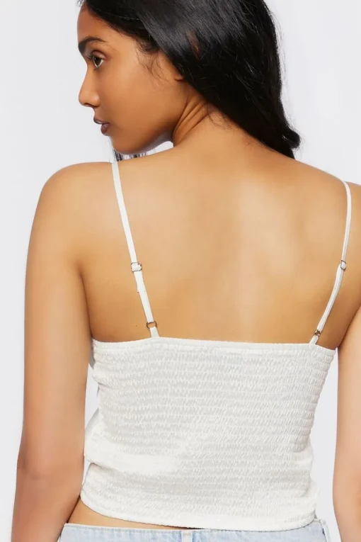 Ruffle-Trim Cropped Cami