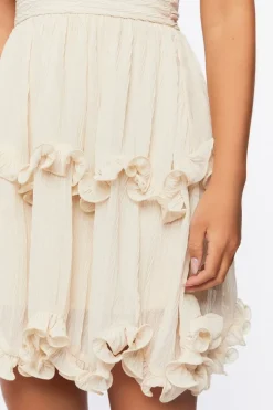 Ruffle-Trim Mini Dress
