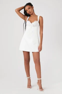 Satin & Lace Mini Dress