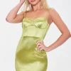 Satin Bodycon Mini Dress
