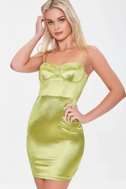 Satin Bodycon Mini Dress