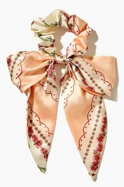 Satin Bow Tie Scrunchie