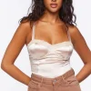 Satin Bustier Bodysuit