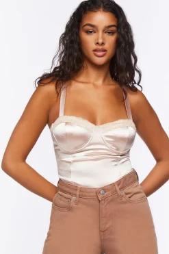 Satin Bustier Bodysuit