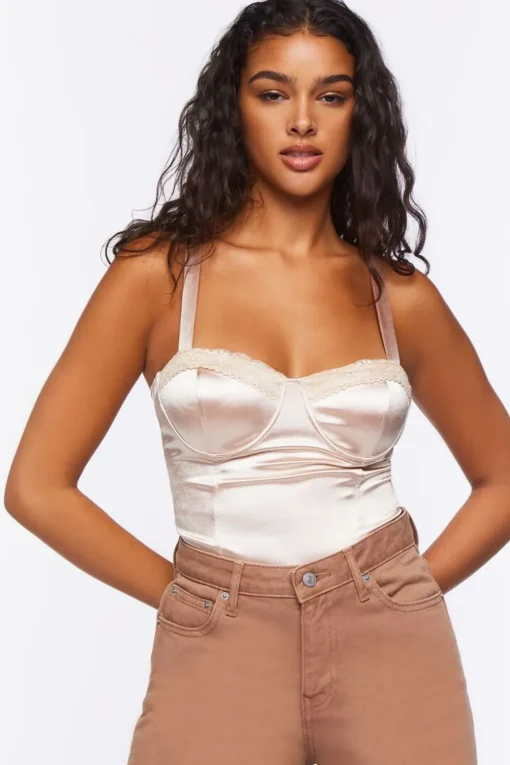 Satin Bustier Bodysuit
