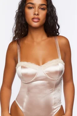 Satin Bustier Bodysuit