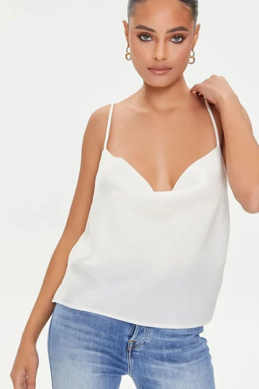 Satin Cowl Cami