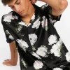 Satin Floral Print Shirt