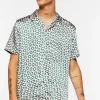 Satin Geo Print Shirt