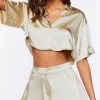 Satin High-Rise Shorts