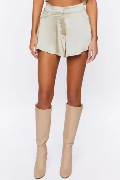 Satin High-Rise Shorts