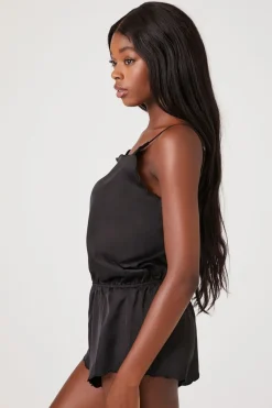 Satin Lingerie Romper