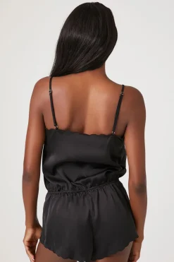 Satin Lingerie Romper