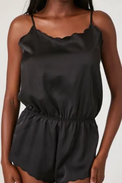 Satin Lingerie Romper