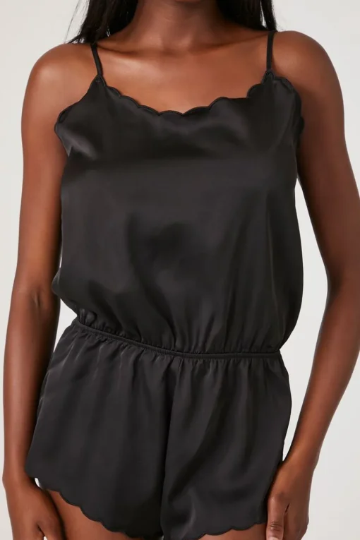 Satin Lingerie Romper