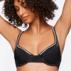 Satin Rhinestone Bra