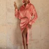 Satin Ruched Skirt