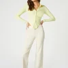 Satin Straight-Leg Trousers
