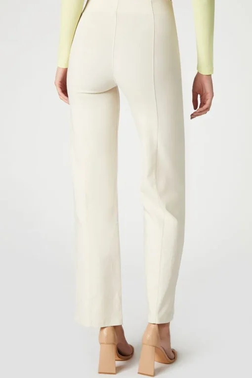Satin Straight-Leg Trousers