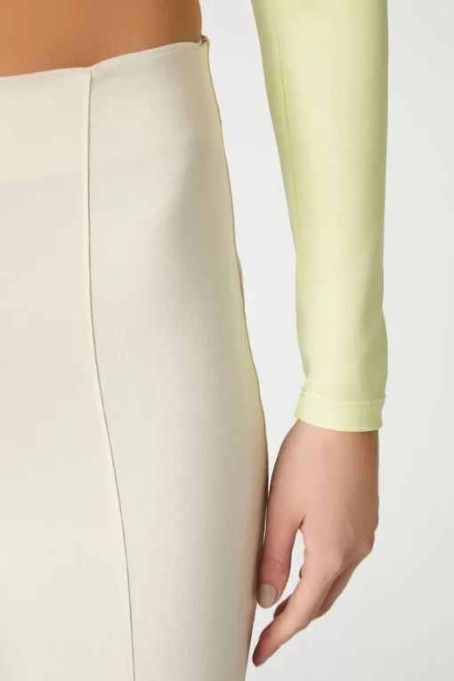 Satin Straight-Leg Trousers