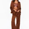 Satin Wide-Leg Pants