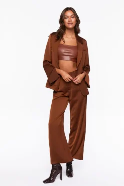 Satin Wide-Leg Pants